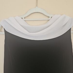 Night Way Collections Strapless Black and White Dress